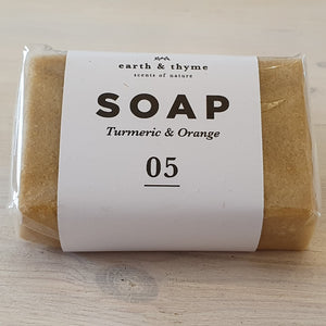 Soap  - COLD PROCESSED - Turmeric and Orange 100grm
