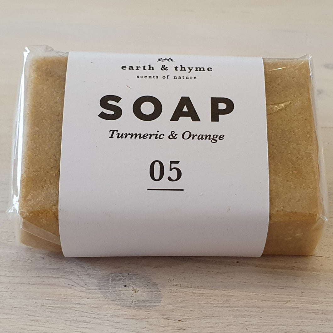 Soap  - COLD PROCESSED - Turmeric and Orange 100grm