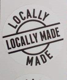 Gift Stickers- White Locally Made   Single
