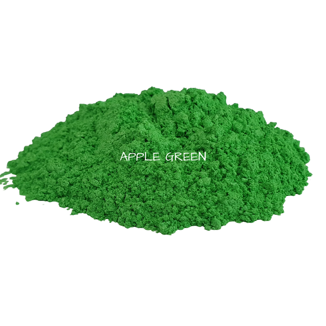 Dye  Powder /  Mica Color Apple Green 10 mls