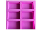 Load image into Gallery viewer, Soap Mould Rectangle 6 compartments
